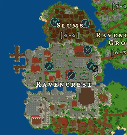 Ravendawn Crafting Station Icons