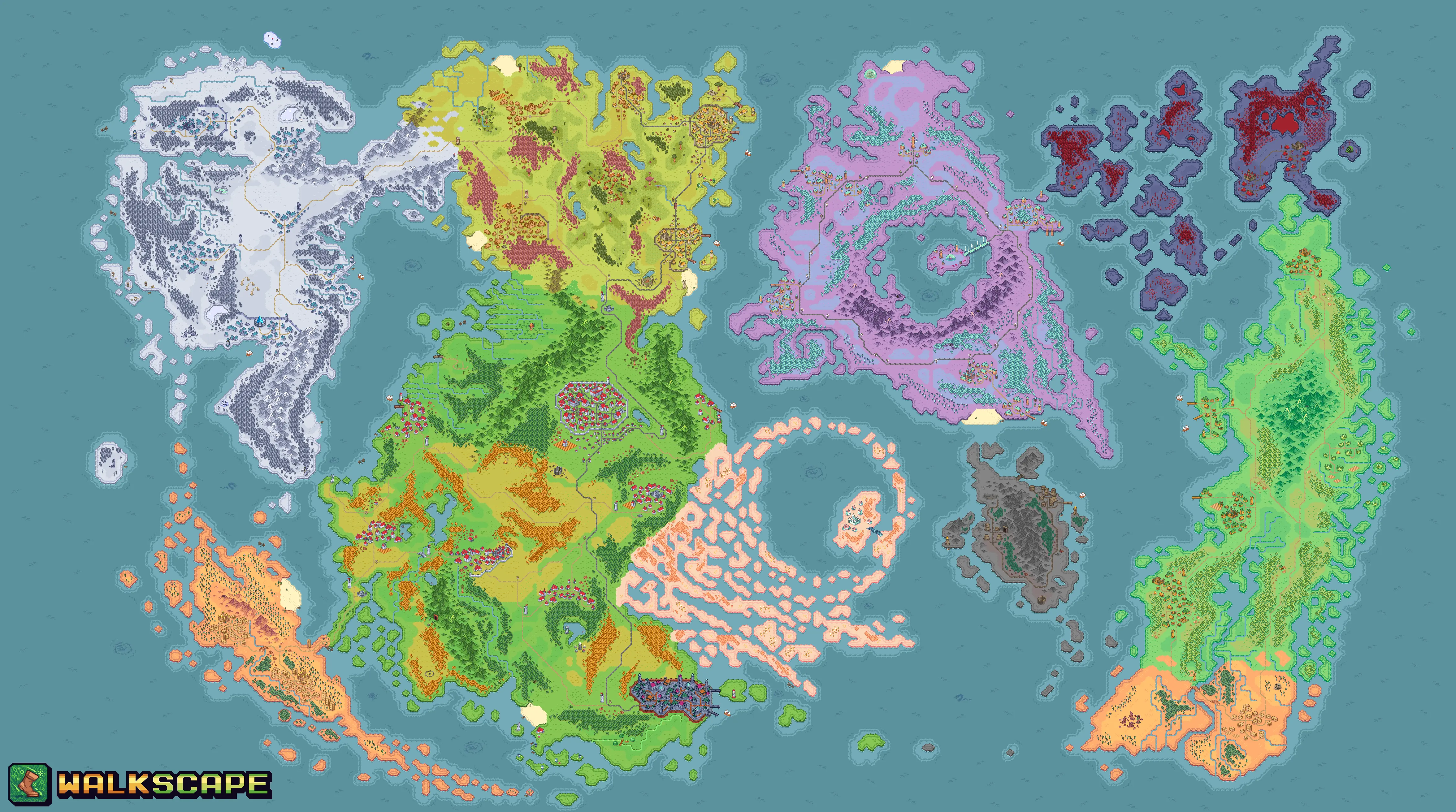 Walkscape – The RuneScape-Like Fitness RPG You Didn’t Know You Needed - The Tank Club WalkScape Map