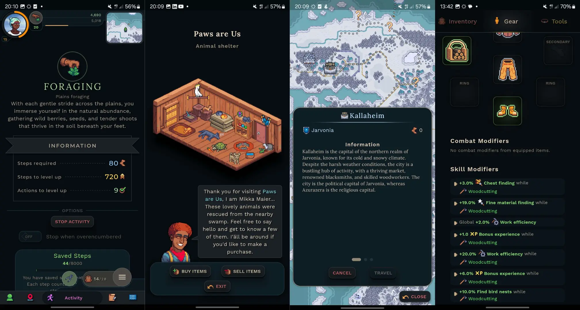 Walkscape – The RuneScape-Like Fitness RPG You Didn’t Know You Needed - The Tank Club WalkScape UI